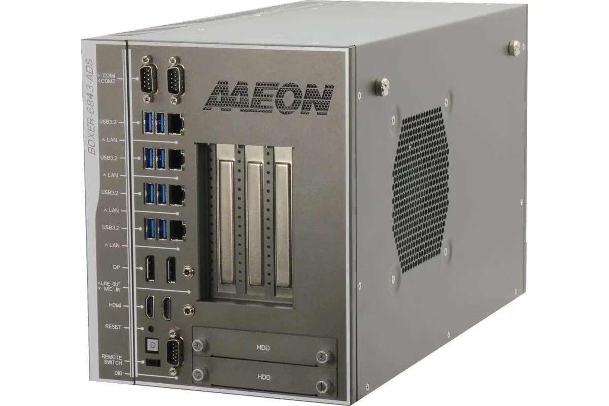 Máy tính công nghiệp AAEON BOXER-6843-ADS thân hộp lớn, khe cắm card mở rộng cho GPU
